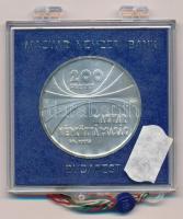 1975. 200Ft Ag "Magyar Tudományos Akadémia" plombált 'MNB" tokban T:BU Adamo EM4...