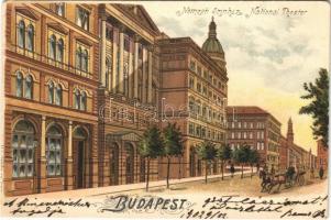 1902 Budapest VIII. Nemzeti Színház. litho