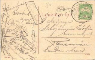 1908 Kunszentmárton, Járásbírósági épület. W.L. (?) No. 580