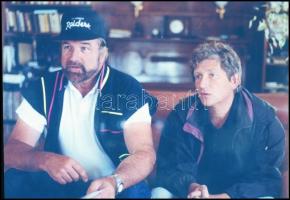 cca 1991 Bujtor István (1942-2009) színművész és filmrendező a Hamis a baba c. film jeleneteiben, 6 ...