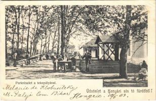 1903 Konyár, sóstófürdő, park és tekepálya (EK)