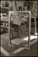 1990 Az 1074-es villamos felújításáról készült 60 db vintage NEGATÍV, 24x36 mm