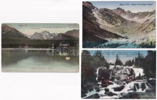 Tátra, Magas-Tátra, Vysoké Tatry; - 5 db régi képeslap / 5 pre-1945 postcards