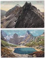 Tátra, Magas-Tátra, Vysoké Tatry; - 5 db régi képeslap / 5 pre-1945 postcards
