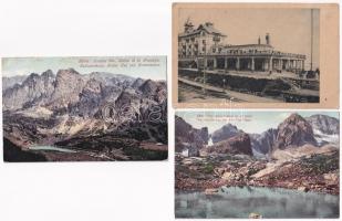 Tátra, Magas-Tátra, Vysoké Tatry; - 6 db régi képeslap (Pöstyén is) / 6 pre-1945 postcards (with Pie...