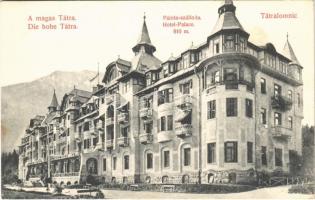 Tátralomnic, Tatranská Lomnica (Tátra, Magas Tátra, Vysoké Tatry); Palota szálloda. Divald Károly 1464-1908. / hotel