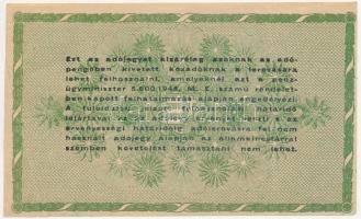 1946. 50.000AP eltolódott nyomat, nyomdai papírráncból eredő nyomathibával T:III