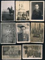 15 db régi katonai fotó, Székelyhíd, Kassa, Esztergom, II. vh. 9x12 cm