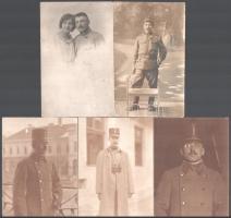 cca 1915 10 db, első világháborús környéki katona fotó