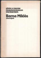 cca 1970 Képek a munkásmozgalom történetéből. Barna Miklós szénrajzai. 28 tábla. mappában 23x33 cm
