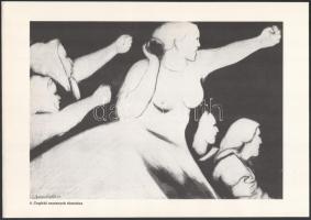 cca 1970 Képek a munkásmozgalom történetéből. Barna Miklós szénrajzai. 28 tábla. mappában 23x33 cm