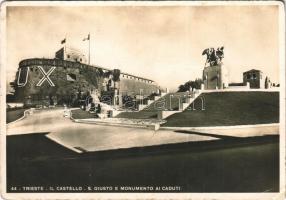 Trieste, Trst; Il Castello, S. Giusto e Monumento ai Caduti / castle, church, monument (EK)