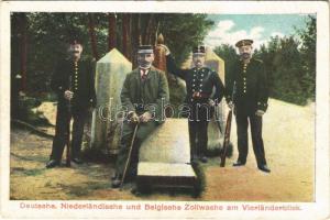 Deutsche, Niederländische und Belgische Zollwache am Vierländerblick / German, Dutch and Belgian customs guards (EK)