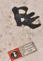 2 db Balczó Edit (1935-2010): samott fali dísz kerámia. Csokonai Vitéz Mihály, Ördög. Kézzel festett...