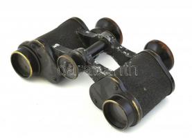 cca 1910 Goerz Wien und Pozsony Heli Trieder 6x katonai távcső eredeti tokjában