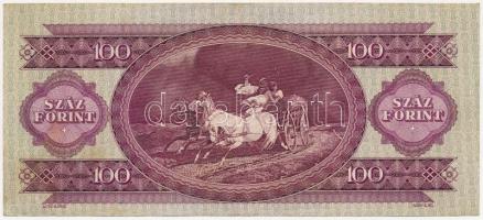 1949. 100Ft "B 754 022788" eltolódott elő- és hátlapi nyomat T:II
Adamo F28