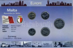 Málta 1998-2004. 1c, 2c, 5c, 10c, 25c szettben T:1