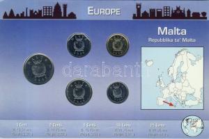 Málta 1998-2004. 1c, 2c, 5c, 10c, 25c szettben T:1