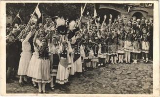 1938 Ipolyság, Sahy; bevonulás / entry of the Hungarian troops (fl)