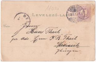 1897 (Vorläufer) Temesvár, Timisoara; színház, Józsefvárosi zárda, Gyárváros, Kossuth, Jenő herceg é...