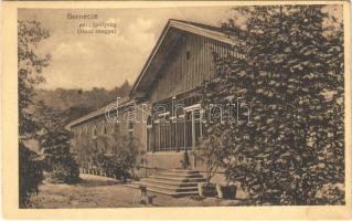 1916 Bernece, Bernecebaráti; Szokoly Alajos (az 1896. évi nyári olimpiai játékokon 100 m-es síkfutásban bronzérmet nyert) kastélya és saját levele a hátoldalon (EK)