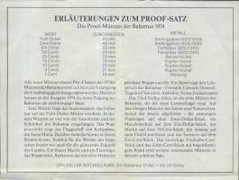 Bahama-szigetek 1974. 1c, 5c, 10c, 15c, 25c, 50c Ag, 1$ Ag, 2$ Ag, 5$ Ag összesen 9klf db, exkluzív ...