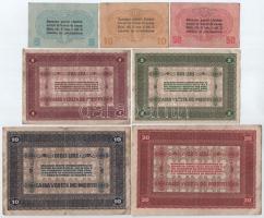 Olaszország / Velence / Osztrák-magyar megszállás 1918. 5c + 10c + 50c + 1L + 2L + 10L + 20L T:II-,I...