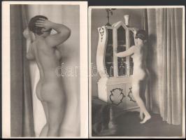 Kankovszky Ervin (1884-1945) Erotikus fotó sorozat 13 pecséttel jelzett fotó, egyik széle kissé rojt...