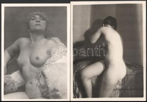 Kankovszky Ervin (1884-1945) Erotikus fotó sorozat 13 pecséttel jelzett fotó, egyik széle kissé rojt...