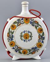 Hollóházi butykos, Galyatető felirattal, matricás porcelán. Jelzett. Hibátlan. m: 19cm