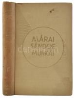 Márai Sándor: Bébi vagy az első szerelem. Regény. Márai Sándor munkái. Az új magyar regény. Bp.,[192...