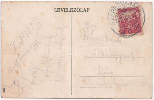 1918 Szepesváralja, Spisské Podhradie; Branyiszkói csata emlékoszlop, hősök síremléke (1919-ben felr...