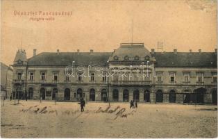 1907 Pancsova, Pancevo; Hungária szálló, Nádor Gyula üzlete. W.L. 951. / hotel, shops