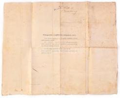 1890 Miskolc, magyar királyi 10. honvéd gyalogezred által kiállított végelbocsátó levél