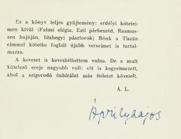 Áprily Lajos: Az aranymosó balladája. A szerző által aláírt példány. Kecskemét, 1934., (Első Kecskem...