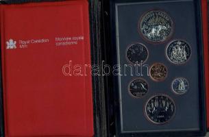 Kanada 1980. 1c - 1$(2x) benne 1$ Ag "Jegesmedve"! 7klf db, exkluzív szettben T:PL Tanúsítvánnyal!