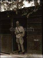 cca 1940 Magyar katonák, 5 db vegyes fotónegatív, 6×9 cm