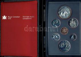 Kanada 1980. 1c - 1$(2x) benne 1$ Ag "Jegesmedve"! 7klf db, exkluzív szettben T:PL Tanúsítvánnyal!