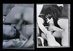 Pornográf repró negatívok, 8 db, 13×9 cm