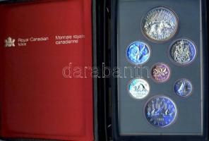 Kanada 1980. 1c - 1$(2x) benne 1$ Ag "Jegesmedve"! 7klf db, exkluzív szettben T:PL Tanúsítvánnyal!