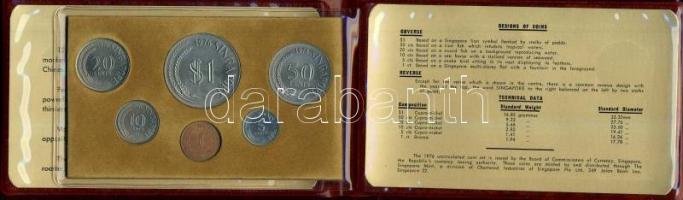 Szingapúr 1976. 1c-1$ 6klf db, szettben "A sárkány éve" T:1 Tanúsítvánnyal!