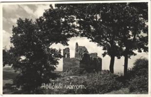 1951 Hollókő, várrom. photo