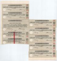 Budapest 1935. "Salgó-Tarjáni Kőszénbánya Részvény-Társulat" 25db részvénye egyben összese...