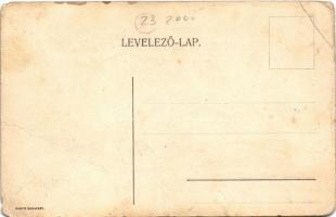 Denta (Temes megye), Gróf Karátsonyi Jenő rizstelepe, halásztanya, halászat. reklám / rice plant, fi...