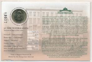 2003. 20Ft "Deák Ferenc" elsőnapi veret, számozott "03527" emléklapon T:1