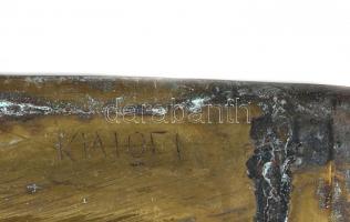 Kiviöli 19... jelzéssel: Gyár. 
Réz nyomódúc. 31x44,5cm