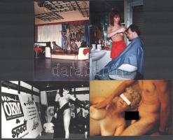Erotikus és pornó fotók a 80-as, 90-es évekből, 4 db, 13×9 cm