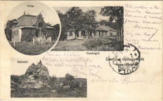 1912 Gyöngyös, Mátra-füred (Mátrafüred), vendéglő, villa, Bábakő. Bendl Károly kiadása