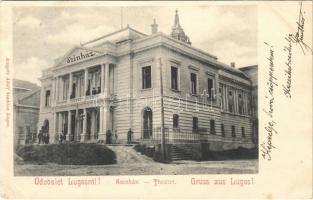 1903 Lugos, Lugoj; Színház. Auspitz Adolf kiadása / theatre (EK)
