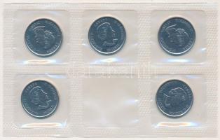 Kanada 2017. 25c Ni-acél "A Stanley Kupa 125. évfordulója" (5x) gyári lezárt fóliatokban, ...